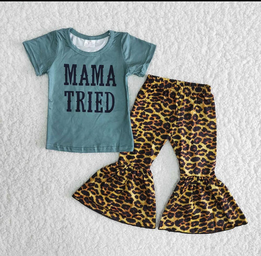 Pre- Order “Mama Tried” Bell Pant Set !!